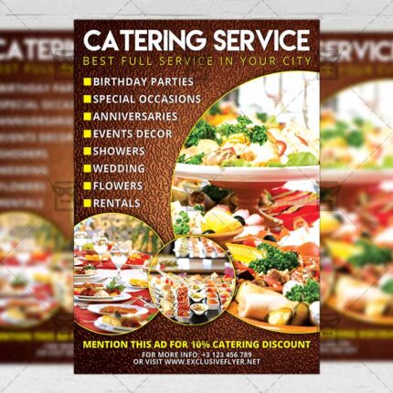 Download Catering PSD Flyer Template Now