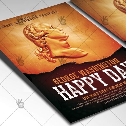 Download George Washington Day - American Flyer PSD Template-2