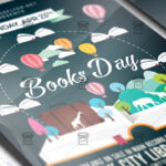 Download Happy Book Day PSD Flyer Template Now