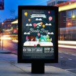 Download Happy Book Day PSD Flyer Template Now
