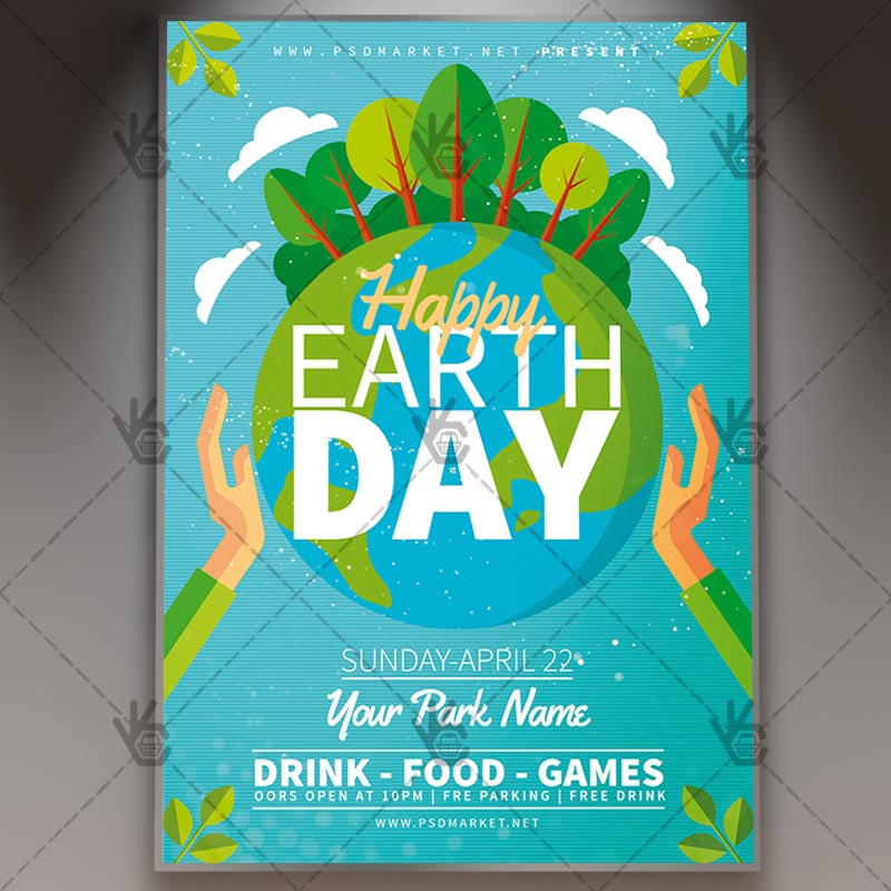 happy_earth_day_flyer_psd_psdmarket_1.jpg Download Happy Earth Day - Spring Flyer PSD Template