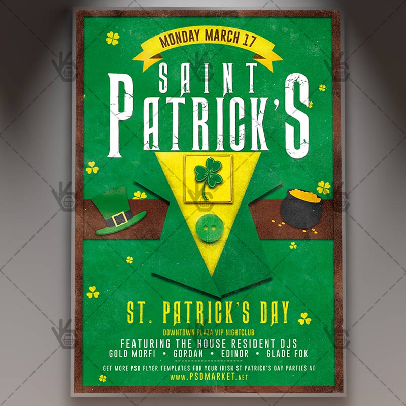 happy_patricks_day_flyer_psd_psdmarket_1.jpg Download Happy Patrick's Day - Club Flyer PSD Template