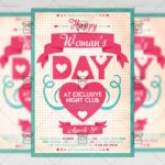 Happy Woman's Day Template - Flyer PSD + Instagram Ready Size