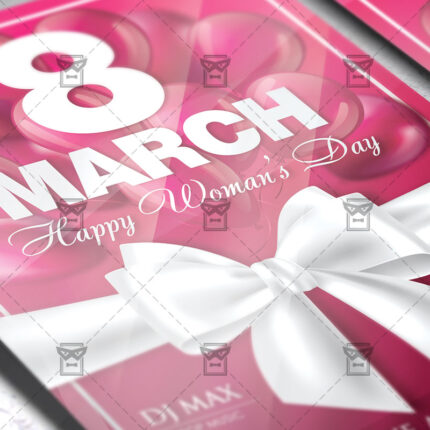 Download Happy Woman's Day Celebration PSD Flyer Template Now