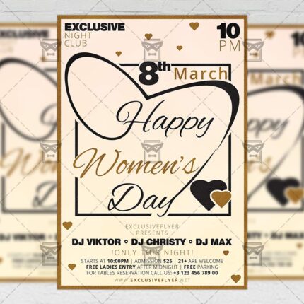 Happy Womens Day - Flyer PSD Template | ExclusiveFlyer