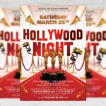 Download Hollywood Night PSD Flyer Template Now
