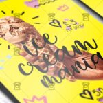 Download Ice Cream Mania PSD Flyer Template Now