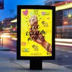 Download Ice Cream Mania PSD Flyer Template Now
