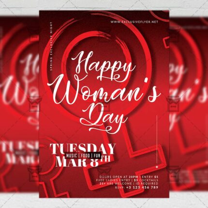 Download International Woman's Day PSD Flyer Template Now