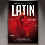 Download Latin Party - Club Flyer PSD Template