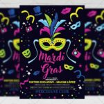 Download Mardi Gras Celebration PSD Flyer Template Now
