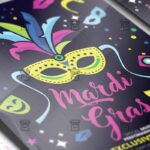 Download Mardi Gras Celebration PSD Flyer Template Now