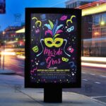 Download Mardi Gras Celebration PSD Flyer Template Now