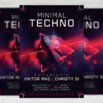 Download Minimal Techno PSD Flyer Template Now
