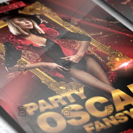 Download Oscars Fancy Dress Party PSD Flyer Template Now