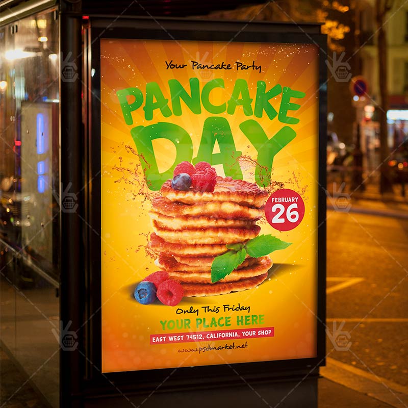pancake_day_flyer_psd_psdmarket_3.jpg Download Pancake Day - Food Flyer PSD Template-3