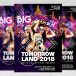 Download Tomorrowland Festival PSD Flyer Template Now