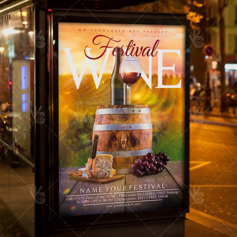 Download Wine Festival - Business Flyer PSD Template-3