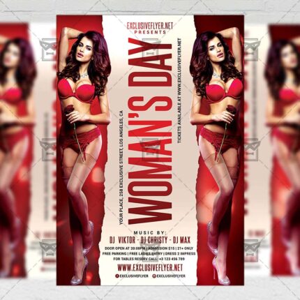 Woman's Day Template - Flyer PSD + Instagram Ready Size
