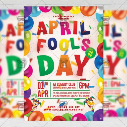 Download April Fool's Day Celebration PSD Flyer Template Now