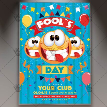 Download April Fools Day Flyer - Community PSD Template