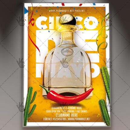 Download Cinco De Mayo Fiesta Flyer - Mexican PSD Template