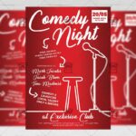Download Comedy Night Show PSD Flyer Template Now
