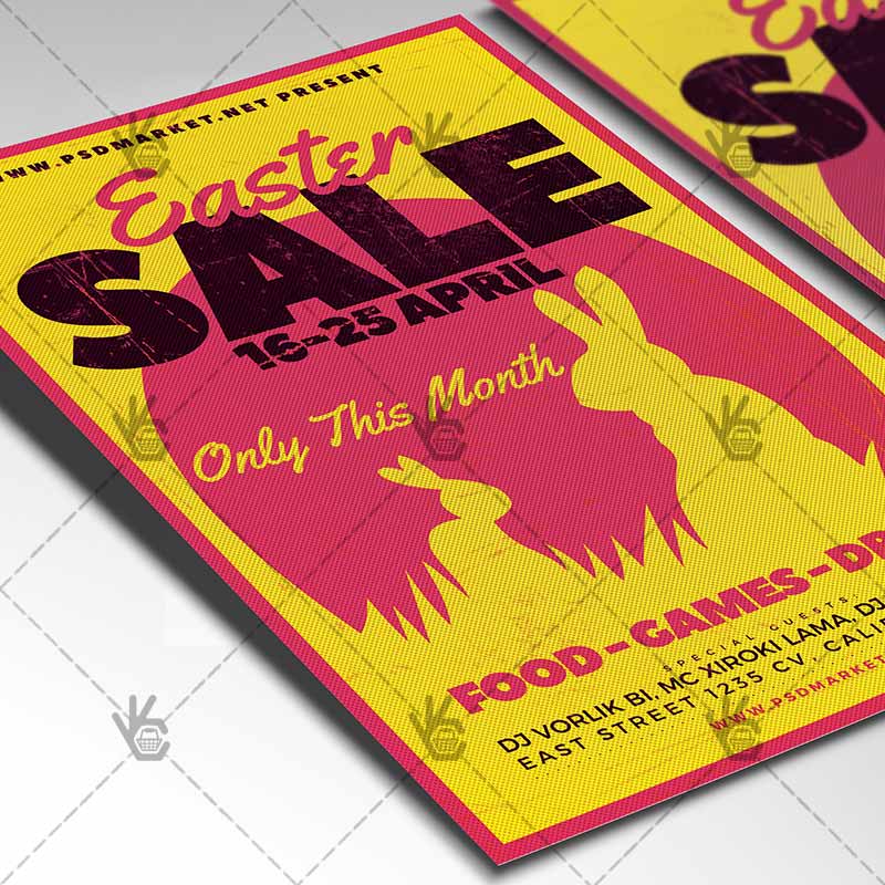 easter_sale_flyer_psd_psdmarket_2.jpg Download Easter Sale Flyer - Spring PSD Template-2
