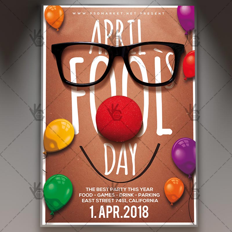 fools_day_flyer_psd_psdmarket_1.jpg Download Fools Day Flyer - Community PSD Template