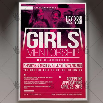 Download Girls Mentorship Flyer - Business PSD Template