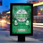 Download Green Day Party PSD Flyer Template Now