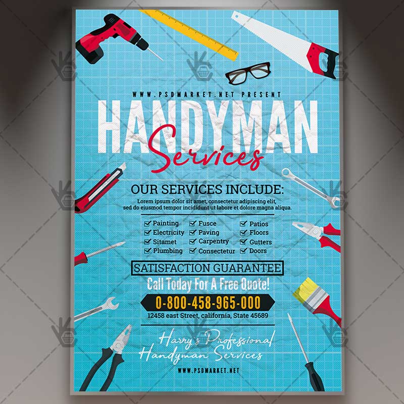 handyman_services_flyer_psd_psdmarket_1.jpg Download Handyman Services Flyer - Community PSD Template