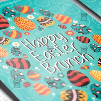 Download Happy Easter Brunch PSD Flyer Template Now