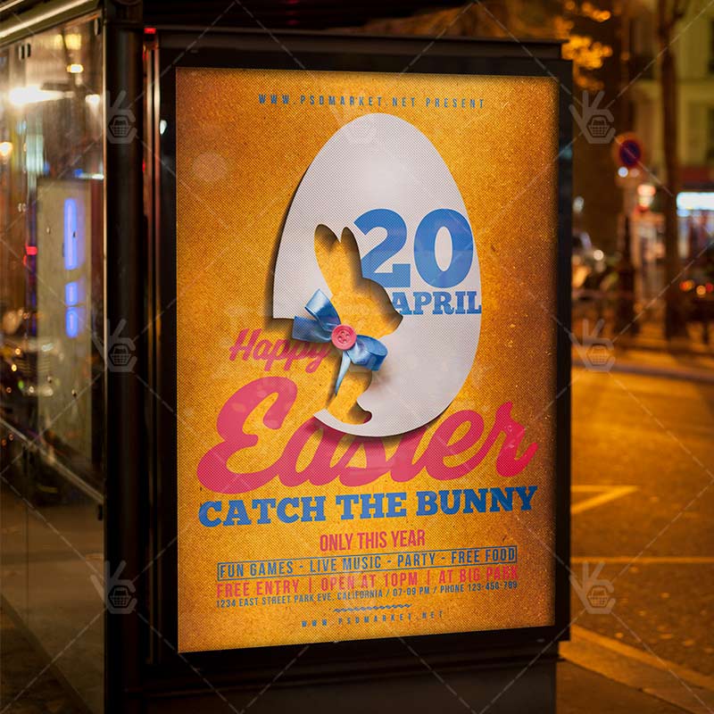 happy_easter_night_flyer_psd_psdmarket_3.jpg Download Happy Easter Night Flyer - Spring PSD Template-3