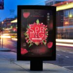 Download Minimal Spring Party PSD Flyer Template Now