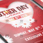 Download Mother Day Dinner PSD Flyer Template Now