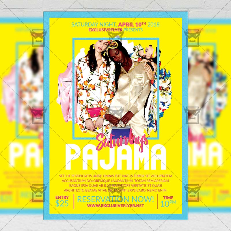 pajama_saturdays-premium-flyer-template-1.jpg Download Pajama Saturdays PSD Flyer Template Now