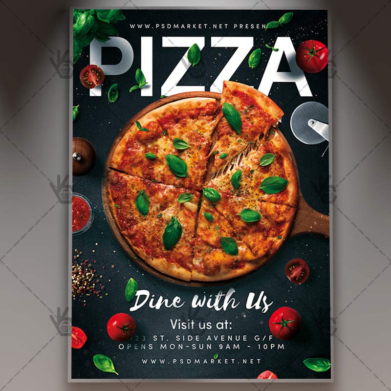 pizza_flyer_psd_psdmarket_1.jpg Download Pizza Flyer - Food PSD Template
