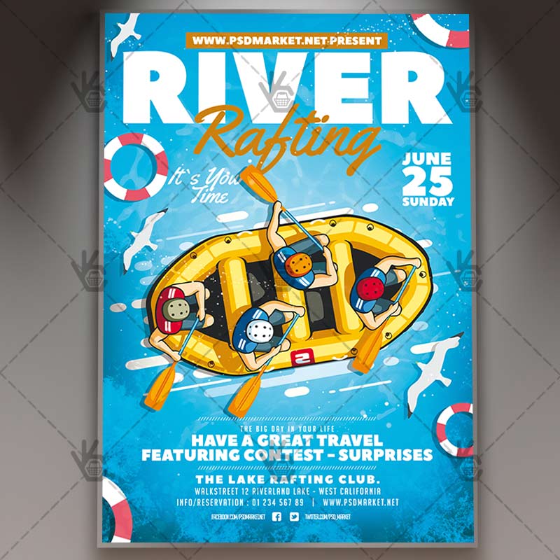 river_rafting_flyer_psd_psdmarket_1.jpg Download River Rafting Flyer - Sport PSD Template