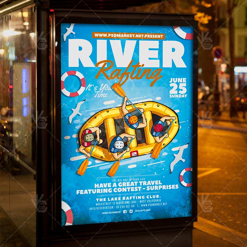river_rafting_flyer_psd_psdmarket_3.jpg Download River Rafting Flyer - Sport PSD Template-3