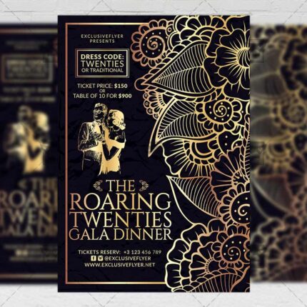 Download Roaring Twenties PSD Flyer Template Now