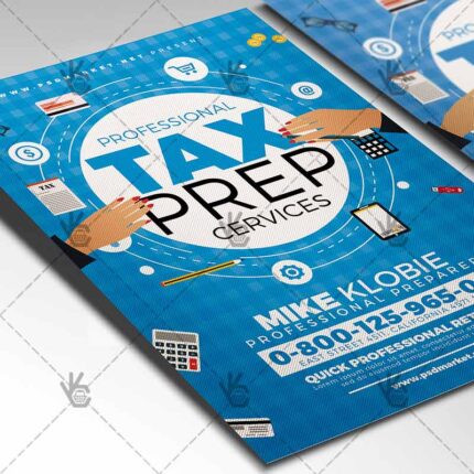 Download Tax Preparer Flyer - Business PSD Template-2