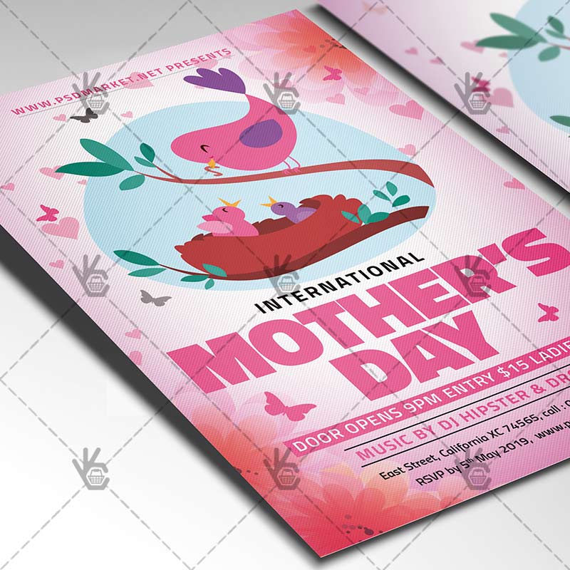 world_mothers_day_flyer_psd_psdmarket_2.jpg Download World Mothers Day Flyer - Club PSD Template-2