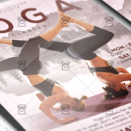 Download Exclusive Yoga Classes PSD Flyer Template Now