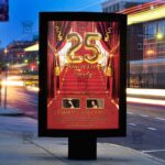 Download 25 Anniversary Party PSD Flyer Template Now