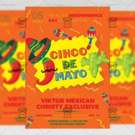 Download 5 De Mayo Celebration PSD Flyer Template Now