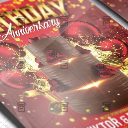 Download Birthday Anniversary Flyer PSD Flyer Template Now