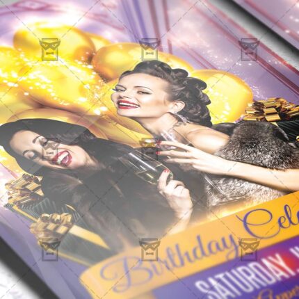 Download Birthday Celebration PSD Flyer Template Now