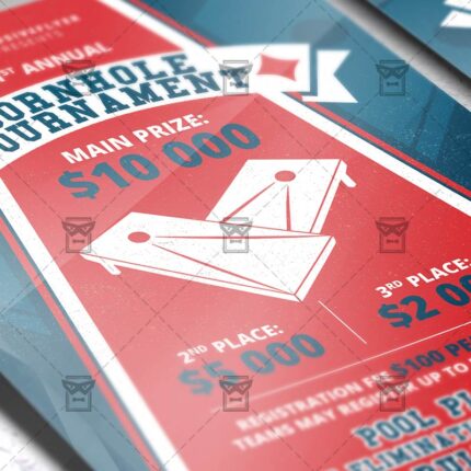 Download Cornhole Tournament Event PSD Flyer Template Now