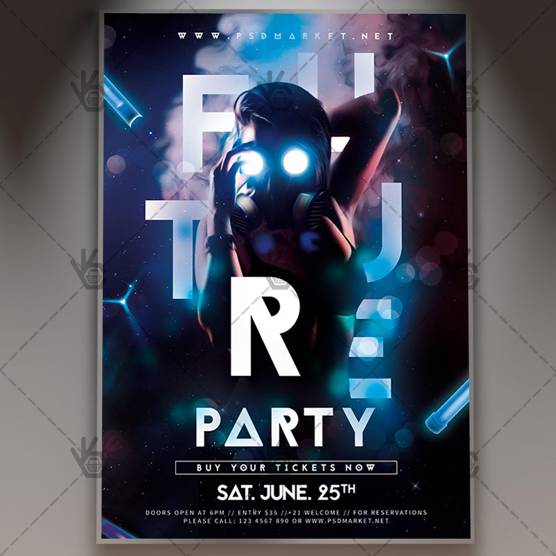 future_party_flyer_psd_psdmarket_1.jpg Download Future Party Flyer - PSD Template